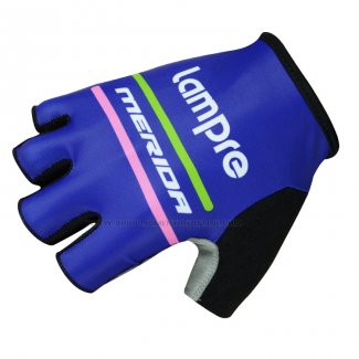 2015 Lampre Guanti Corti Ciclismo Blu