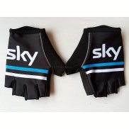 2016 Sky Guanti Corti Ciclismo Nero