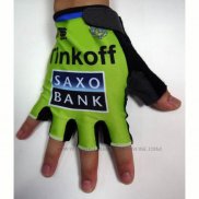 2015 Saxo Bank Tinkoff Guanti Corti Ciclismo Verde