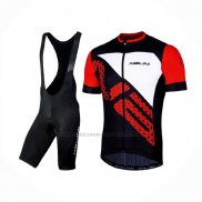 2019 Abbigliamento Ciclismo Nalini Volata 2.0 Nero Rosso Manica Corta e Salopette